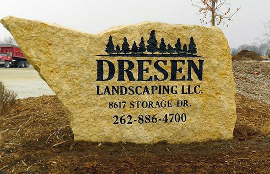 Dresen Landscaping Office Signage